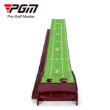 Thảm Tập Putting Golf Khung Gỗ - PGM Wood Golf Putting Trainer - TL024
