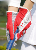 Găng Tay Golf Nữ Vải Sợi Co Dãn Chống Trượt - PGM Women's Cotton Golf Gloves - ST020