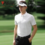 Áo Golf Nam Ngắn Tay Kẻ Ngang - PGM Men Golf Shirt - YF324
