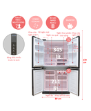 Tủ lạnh Sharp Inverter 626 lít SJ-FX630V-BE
