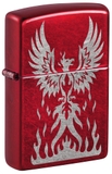 Hộp Quẹt Zippo 47140 Phoenix Rising Design Candy Apple Red