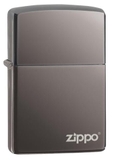 Zippo Black Ice (Dark Chrome) with Zippo Logo