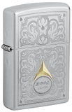 Hộp Quẹt Zippo 47009 Vintage Filigree Design Satin Chrome