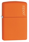 Zippo Orange Matte with Zippo Logo