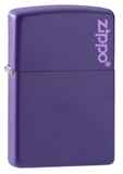 Zippo Purple Matte Zippo Logo 237ZL