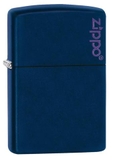 Zippo Navy Matte with Logo