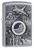 Zippo Joined Forces Emblem Street Chrome