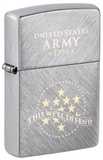 Hộp Quẹt Zippo 47090 U.S. Army® This We'll Defend Design Herringbone Sweep