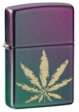 Zippo Iridescent Marijuana Leaf 49185