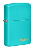 Zippo Classic Flat Turquoise Zippo Logo 49454ZL