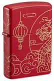 Hộp Quẹt Zippo 47146 Lunar New Year Design Red Matte