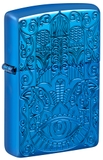 Hộp Quẹt Zippo 46752 Hamsa Design High Polish Blue
