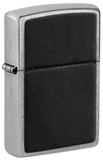 Hộp Quẹt Zippo 46778 Black Leather Emblem Street Chrome