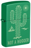 Hộp Quẹt Zippo 47150 Not a Hugger Design Grass Green Matte