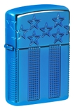 Hộp Quẹt Zippo 46929 Stars and Stripes Design Armor High Polish Blue