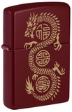 Hộp Quẹt Zippo 46834 Lucky Dragon Design Merlot