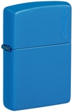 Bật Lửa Zippo 48628ZL Classic Sky Blue Matte Zippo Logo