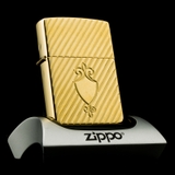Zippo 2002 Gold Plated 22K Shield Mạ Vàng