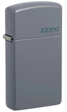 Zippo Slim® Flat Grey Zippo Logo 49527ZL