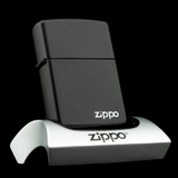 Zippo Black Matte Logo VII 1991
