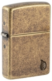 Hộp Quẹt Zippo 46400 Series Flame Design Deep Carve Armor® Antique Brass