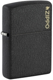 Hộp Quẹt Zippo 236ZL Classic Black Crackle® Zippo Logo