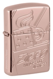 Bật Lửa Zippo 48768 Zippo Script Collectible Deep Carve Armor Rose Gold