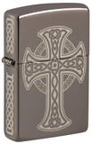 Bật Lửa Zippo 48614 Celtic Cross Design Black Ice