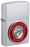 Hộp Quẹt Zippo 48974 United States Marines Corps Emblem Art Satin Chrome