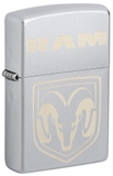 Bật Lửa Zippo 48763 RAM Design Laser Engrave Satin Chrome