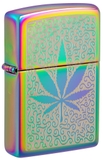 Bật Lửa Zippo 48925 Cannabis Design Laser Engrave Multicolor