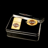 Zippo 1997 Harley Davidson Solid Brass Keychain Set XIII