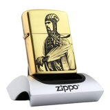 Zippo Quân Sư Khổng Minh Gia Cát Lượng Đồng Nguyên Khối Vỏ Dày