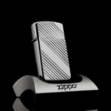 Zippo Cổ Slim Elegant 4 Gạch Chéo 1986