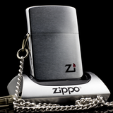 Zippo Cổ Hooked Brushed Chrome 1 Gạch 1980