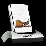 Zippo Pheasant Brushed Chrome VIII 1992 Gà Lôi