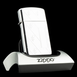 Zippo Slim Floral 1972 Ruột Lai 2000 Hoa Văn 2 Mặt