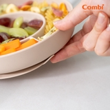 Khay ăn dặm Combi silicone platinum kèm bát mini