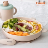 Khay ăn dặm Combi silicone platinum kèm bát mini