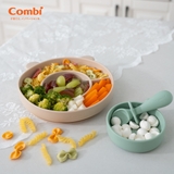 Khay ăn dặm Combi silicone platinum kèm bát mini
