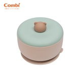 Bát ăn dặm Combi silicone platinum kèm nắp