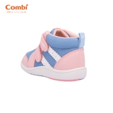 Giày cao cổ Combi S-Go đế định hình chống bàn chân bẹt 24AW03 màu hồng xanh
