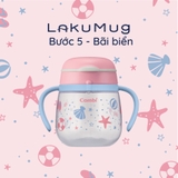 Bình nước Combi LakuMug bước 5 dung tích 240ml Bãi biển