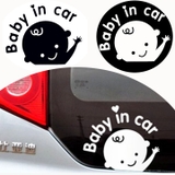 Tem Decal baby in the car dán đuôi xe