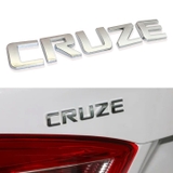 Tem logo chữ nổi Cruze gắn trang trí đuôi xe Chevrolet Cruze