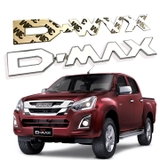 Tem logo chữ nổi Dmax gắn trang trí đuôi xe bán tải isuzu D-max