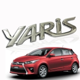 Logo chữ nổi YARIS dán trang trí đuôi xe