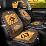 Lưới lót ghế tựa lưng đan hạt gỗ cao cấp trên xe ô tô L2750