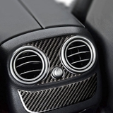 Bộ Miếng dán Carbon dán trang trí cửa gió sau xe ô tô Mercedes-Benz C-class / W205 / C180 / C200 /C300 / GLC