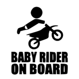 Tem decal Bayby Rider dán trang trí xe